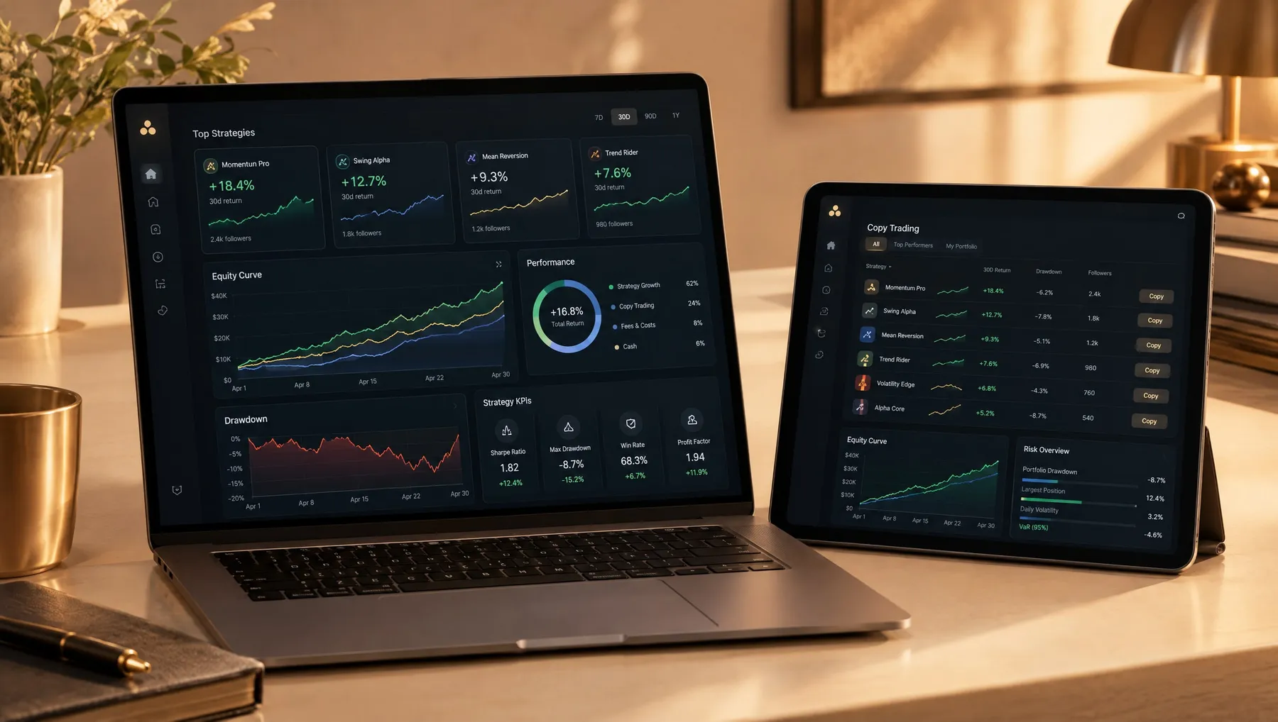 Kopie Trading & Analyse Dashboard
